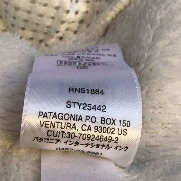 Patagonia RE-TOOL White Cream Quarter Snap Fleece Polartec Performance Pullover - Picture 16 of 16